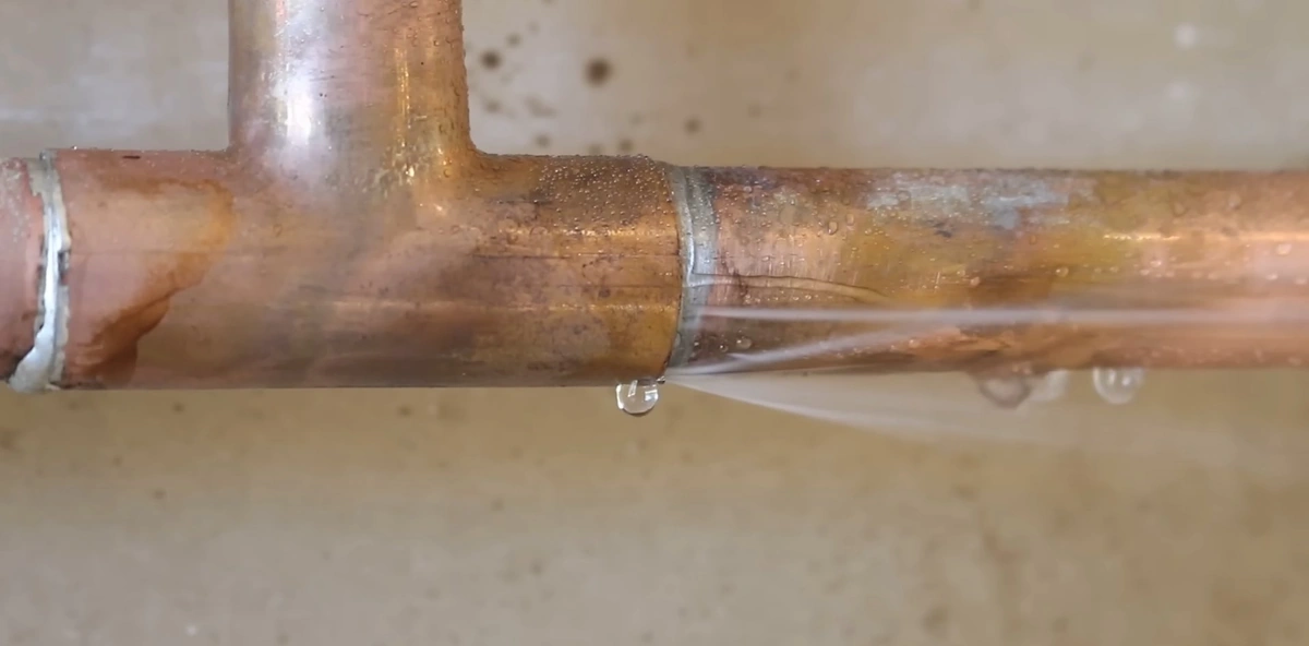 Copper pipe leak repair Lebanon PA